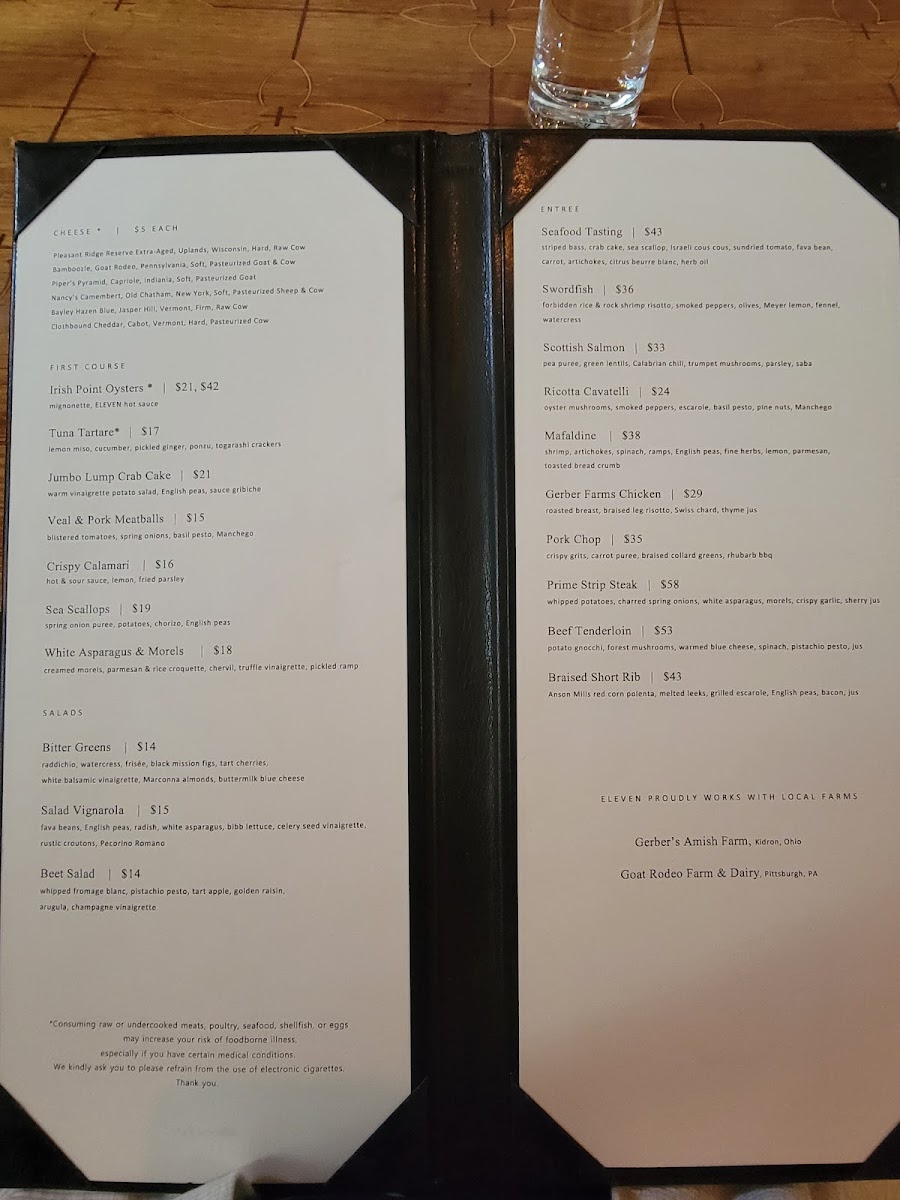 Menu Eleven-9